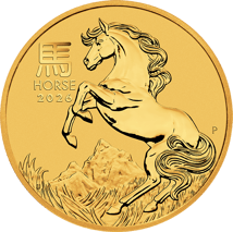 1/2 Unze Gold Lunar III Pferd 2026