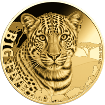 1/200 oz Gold Big Five Leopard Münze