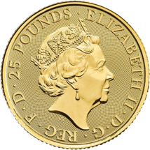1/4 Unze Gold The Queen's The White Lion of Mortimer 2020