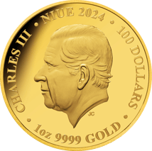 1 Unze Gold Pfau 2024 PP (Auflage: 99 | Polierte Platte)