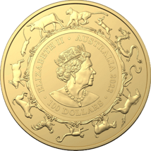 1 Unze Gold Lunar Serie RAM Tiger 2022 (Auflage: 5.000)