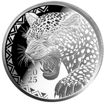 1 Unze Silber African Animals Leopard 2025 (Auflage: 1.000 | Polierte Platte)