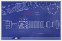 1 Unze Silber Lichtschwert Blueprint 2025 (Auflage: 1.000)