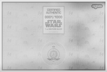 1 Unze Silber Münznote Blueprints Tie Fighter 2025 (Auflage: 1.000)