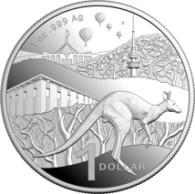 1 Unze Silber RAM Känguru 2025 (Auflage: 5.000 | Polierte Platte)