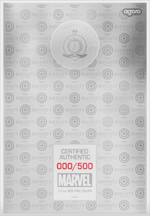 1,5 Unze Silber Marvel Captain America Civil War Münznote 2025 (Auflage: 500 |  Polierte Platte)