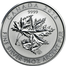 1,5 Unze Silber Multi Maple Leaf 2016 (Superleaf)