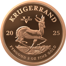 2 Unze Gold Krügerrand VE-Day Privy Mark 2025 (Auflage: 50 | Polierte Platte)