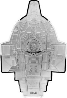 3 Unze Silber Star Trek EU.S.S. Defiant 2025 (Auflage: 500 | Polierte Platte)