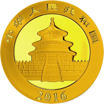 30g Gold China Panda 2016