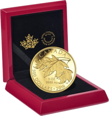 5 Unze Gold Maple Leaf 2016 PP (99 Exemplare)