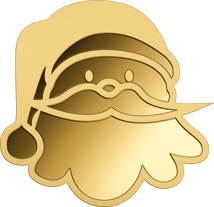 Gold Nikolaus Shaped Coin