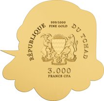 Gold Nikolaus Shaped Coin