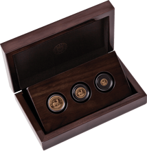 Krügerrand 3 Goldmünzen Fractional Set VE-Day Privy Mark 2025 (Auflage: 180 | Polierte Platte)