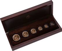 Krügerrand 6 Goldmünzen Prestige Set VE-Day Privy Mark 2025 (Auflage: 50 | Polierte Platte)