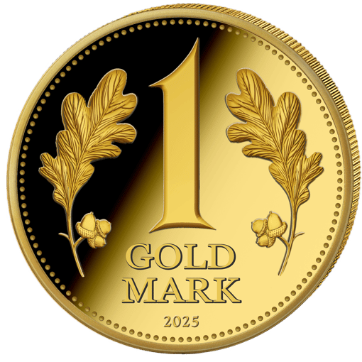 0,5g Gold Goldmark 2025 (Auflage: 5.000 | Polierte Platte)