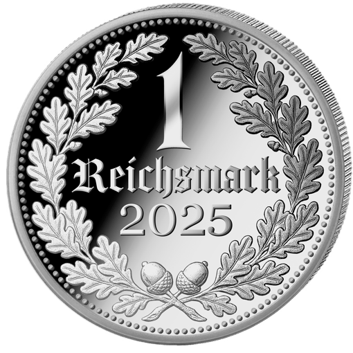 2 Unze Silber Reichsmark 2025 (Auflage: 500 | Polierte Platte)