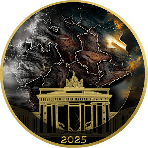 1 Unze Silber Brandenburger Tor 2025 (Auflage: 100 | teilvergoldet)