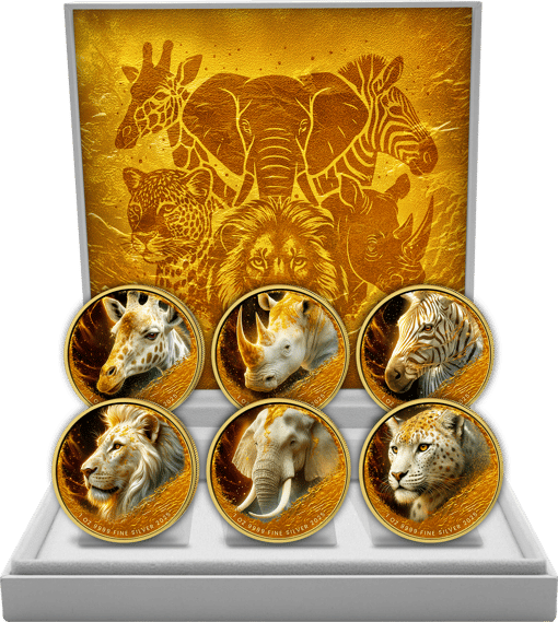 Golden African Animals Set 2025 (Auflage: 50 | teilvergoldet)