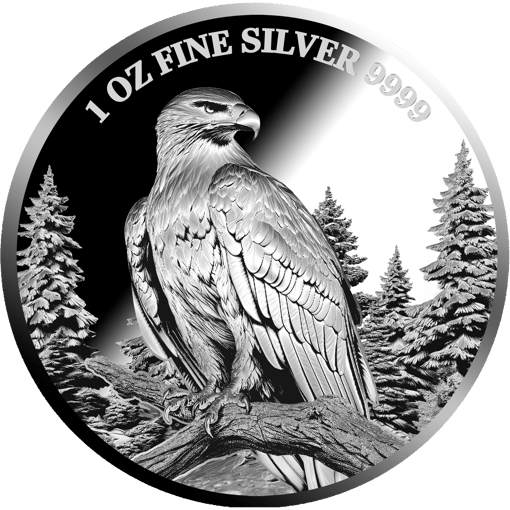 1 Unze Silber Heimische Tiere Steinadler 2025 (Auflage: 5.000 | Polierte Platte)