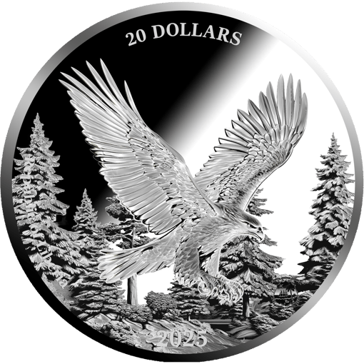 1 Unze Silber Heimische Tiere Steinadler 2025 (Auflage: 5.000 | Polierte Platte)