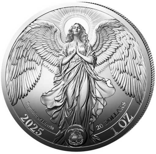 1 Unze Silber Schutzengel 2025 (Auflage: 5.000 | Polierte Platte)