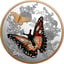 500g Silber Murano Monarch Butterfly 2025 (Auflage: 800 | teilvergoldet | Polierte Platte)