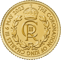 1/10 Unze Gold Charles III. königliches Monogramm Krönung 2023 (Auflage: 53.000)