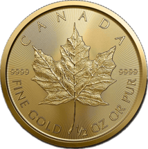 1/2 Unze Gold Maple Leaf 2023