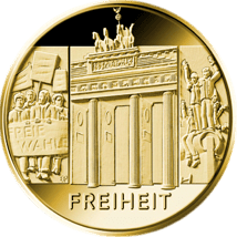 1/2 Unze Goldeuro Säulen der Demokratie - Freiheit (Auflage 175.000 | Buchstabe A)