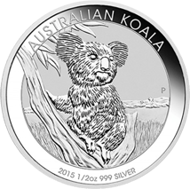 1/2 Unze Silber Koala 2015