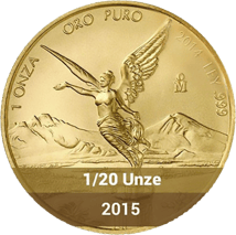 1/20 Unze Gold Mexiko Libertad 2015