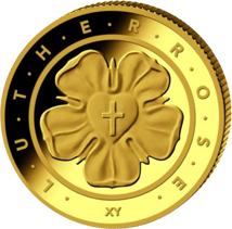 1/4 Unze Gold 50 Euro Lutherrose 2017 (Buchstabe: F)