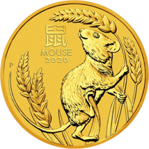 1/4 Unze Gold Lunar III Maus 2020