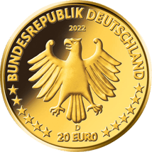 1/8 Unze Gold 20 Euro Kegelrobbe 2022 (Rückkehr der Wildtiere | Buchstabe: D)