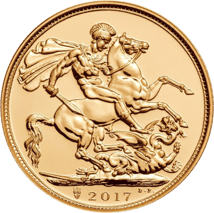 1 Pfund Full Sovereign Goldmünze 2017 (Elizabeth II. )