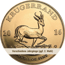 1 Unze Gold Krügerrand (verschiedene Jahrgänge | 2. Wahl)