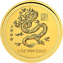 1 Unze Gold Lunar I Drache 2000