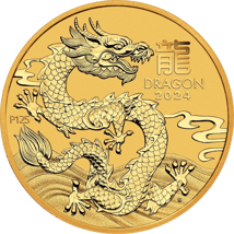 1 Unze Gold Lunar III Drache 2024 (Auflage: 30.000)