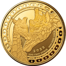 1 Unze Gold Republic of Guinea Äquatorial Giraffe 2023 (Auflage: 100)