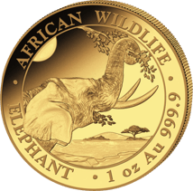 1 Unze Gold Somalia Elefant 2023