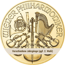 1 Unze Gold Wiener Philharmoniker (verschiedene Jahrgänge | ggf. 2. Wahl)