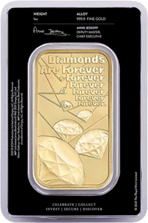 1 Unze Goldbarren James Bond Diamonds are forever (Auflage: 5.000)