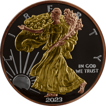 1 Unze Kupfer American Eagle 2023 Three Metals Edition (Auflage: 199)