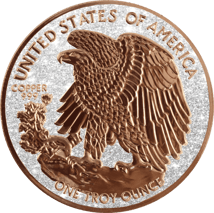 1 Unze Kupfer American Eagle 2023 Iced Out Edition (Auflage: 100)