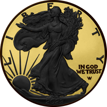 1 Unze Silber American Eagle 2023 Reverse Ruthenium Edition (Auflage: 100 | vergoldet)
