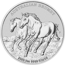 1 Unze Silber Australian Brumby 2023 (Auflage: 25.000)