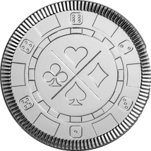 1 Unze Silber Casino Chip