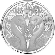 1 Unze Silber EC8 St. Lucia Flamingos 2024 (Auflage: 25.000)