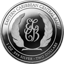 1 Unze Silber EC8 St. Lucia Flamingos 2024 (Auflage: 500)